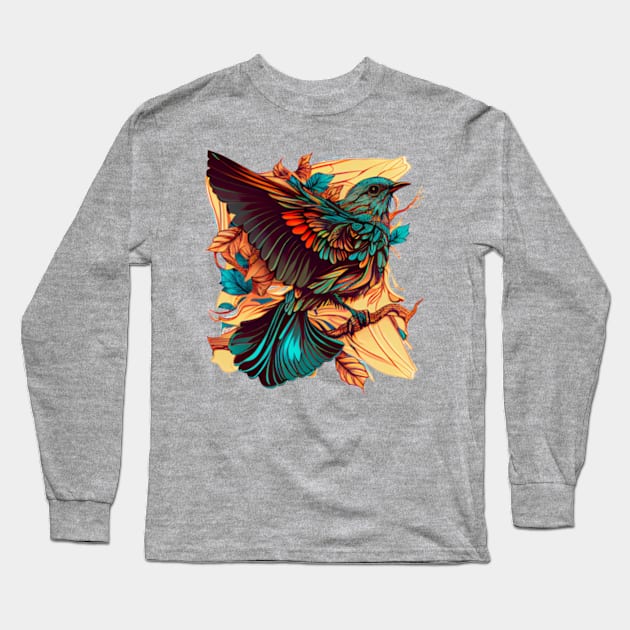 bird art Long Sleeve T-Shirt by Mailson